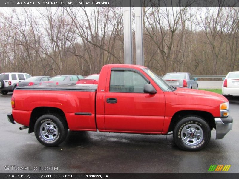 Fire Red / Graphite 2001 GMC Sierra 1500 SL Regular Cab