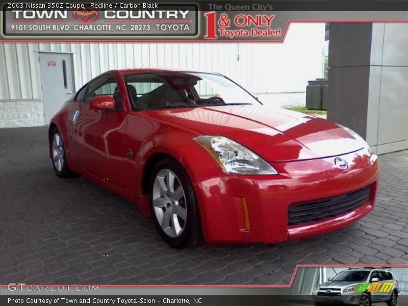 Redline / Carbon Black 2003 Nissan 350Z Coupe
