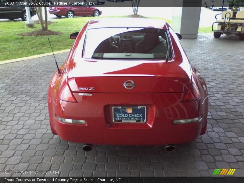 Redline / Carbon Black 2003 Nissan 350Z Coupe