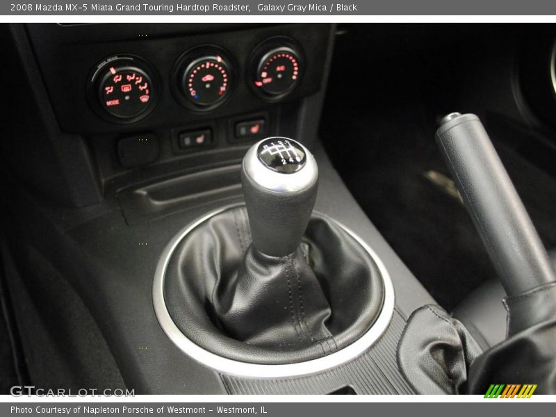 Galaxy Gray Mica / Black 2008 Mazda MX-5 Miata Grand Touring Hardtop Roadster