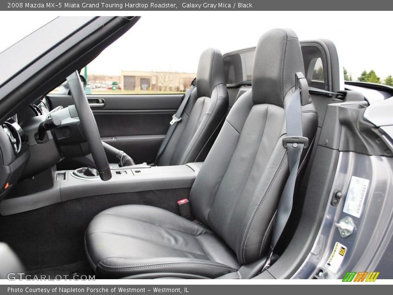 Galaxy Gray Mica / Black 2008 Mazda MX-5 Miata Grand Touring Hardtop Roadster