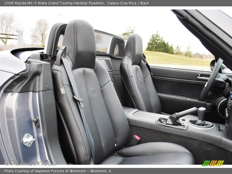Galaxy Gray Mica / Black 2008 Mazda MX-5 Miata Grand Touring Hardtop Roadster