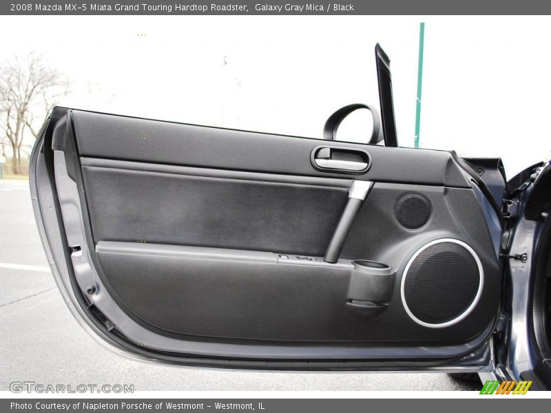 Galaxy Gray Mica / Black 2008 Mazda MX-5 Miata Grand Touring Hardtop Roadster