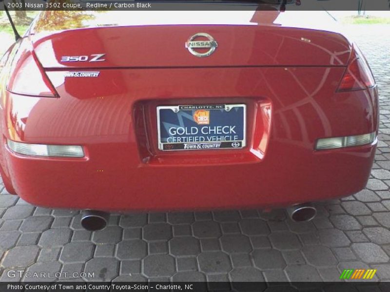 Redline / Carbon Black 2003 Nissan 350Z Coupe