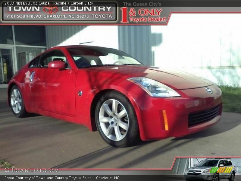Redline / Carbon Black 2003 Nissan 350Z Coupe