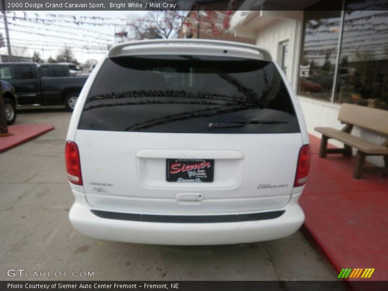 Bright White / Mist Gray 2000 Dodge Grand Caravan Sport
