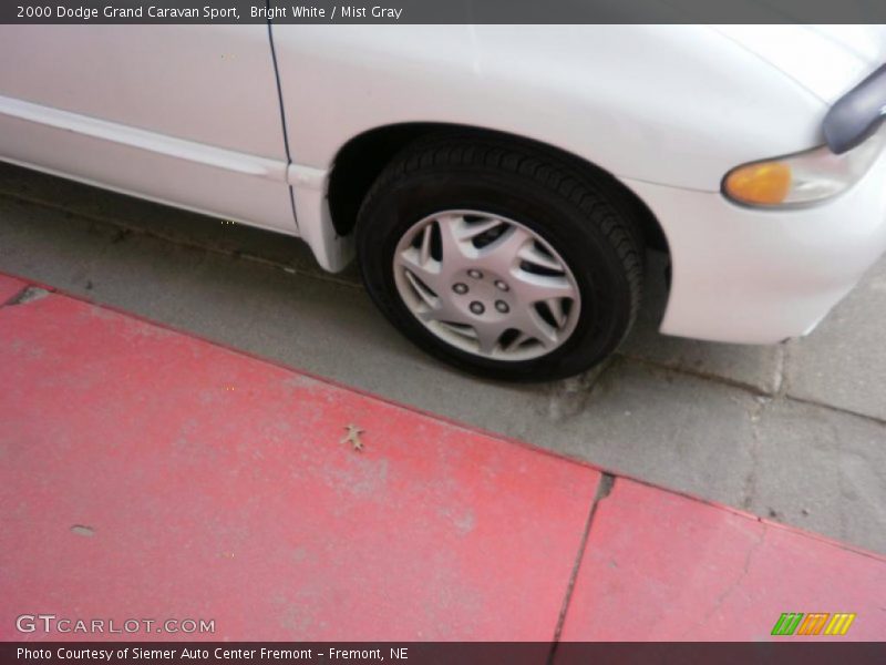 Bright White / Mist Gray 2000 Dodge Grand Caravan Sport
