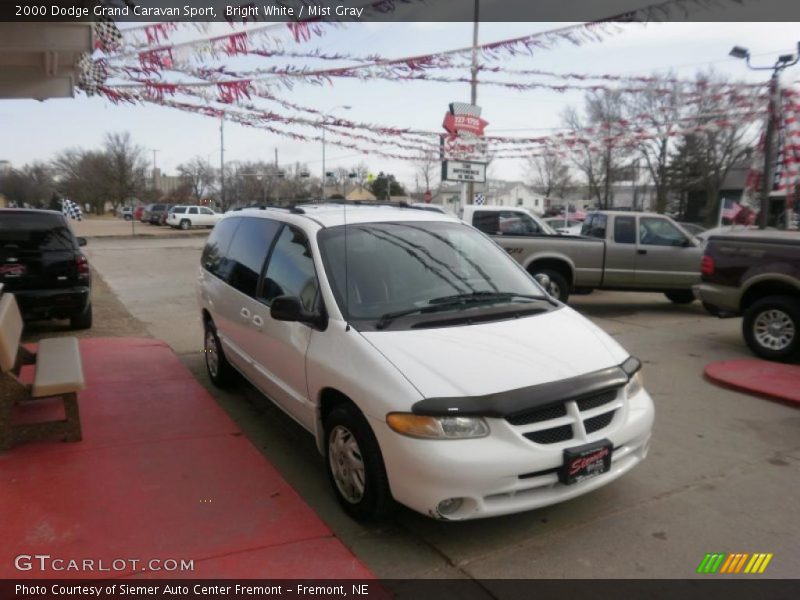 Bright White / Mist Gray 2000 Dodge Grand Caravan Sport