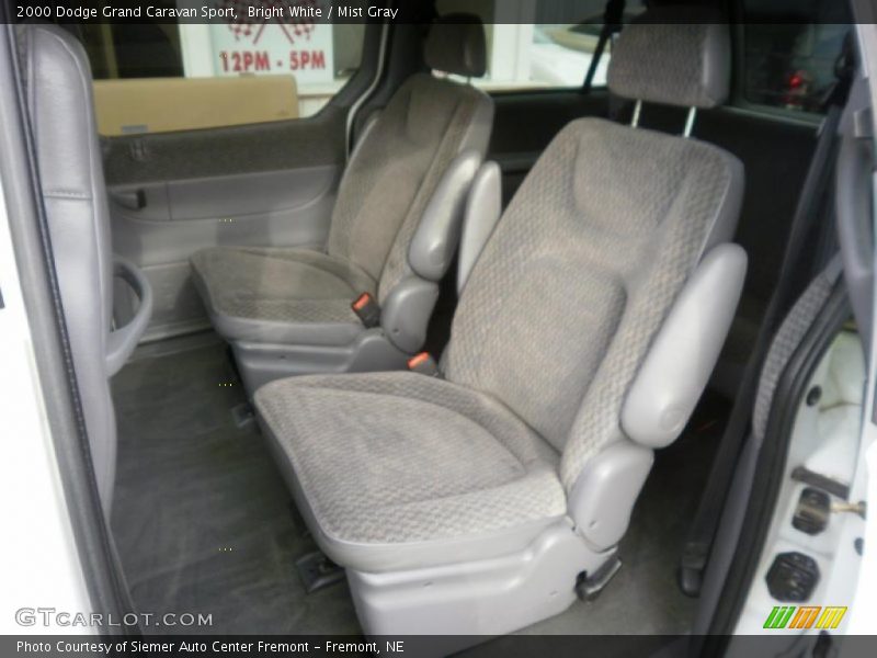 Bright White / Mist Gray 2000 Dodge Grand Caravan Sport