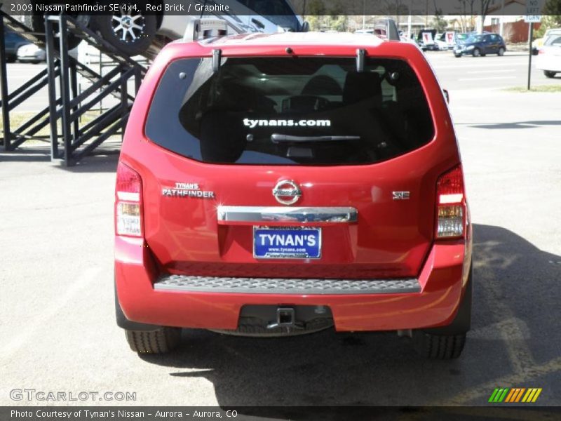 Red Brick / Graphite 2009 Nissan Pathfinder SE 4x4