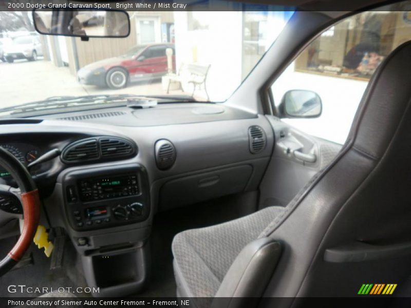 Bright White / Mist Gray 2000 Dodge Grand Caravan Sport