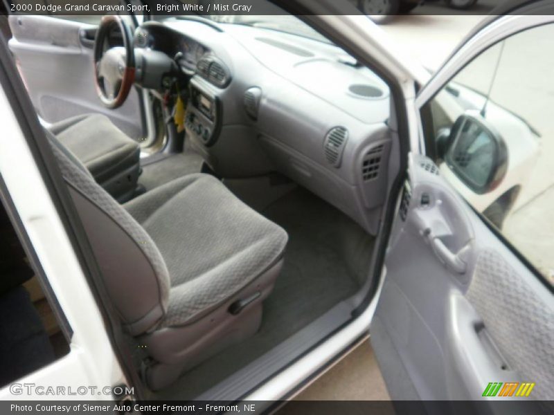 Bright White / Mist Gray 2000 Dodge Grand Caravan Sport