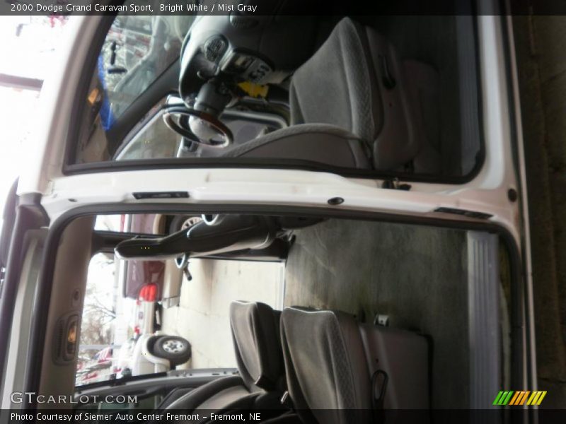 Bright White / Mist Gray 2000 Dodge Grand Caravan Sport
