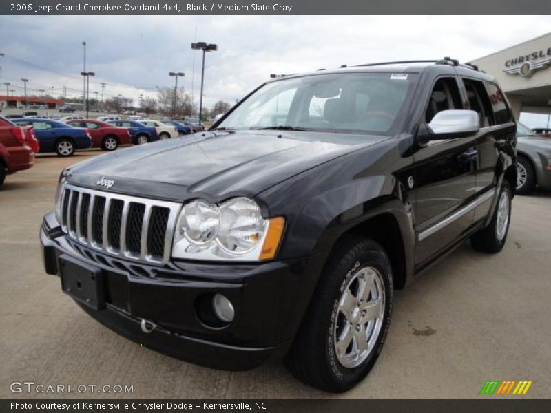 Black / Medium Slate Gray 2006 Jeep Grand Cherokee Overland 4x4