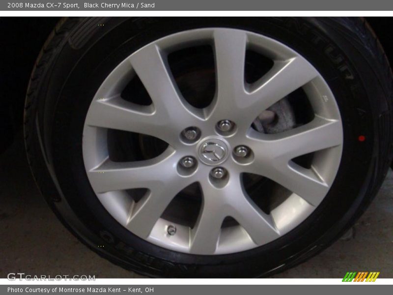 Black Cherry Mica / Sand 2008 Mazda CX-7 Sport
