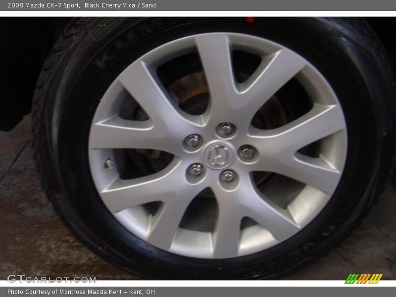 Black Cherry Mica / Sand 2008 Mazda CX-7 Sport
