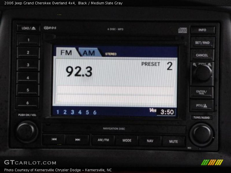 Black / Medium Slate Gray 2006 Jeep Grand Cherokee Overland 4x4