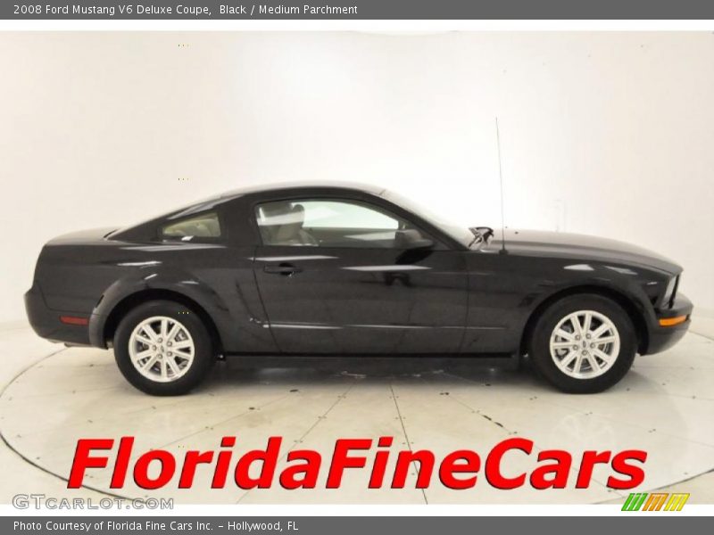 Black / Medium Parchment 2008 Ford Mustang V6 Deluxe Coupe