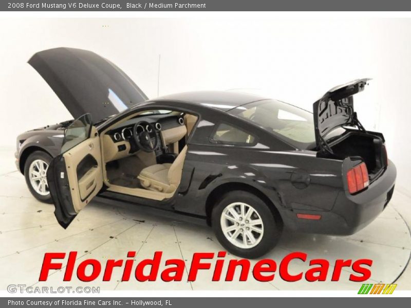 Black / Medium Parchment 2008 Ford Mustang V6 Deluxe Coupe