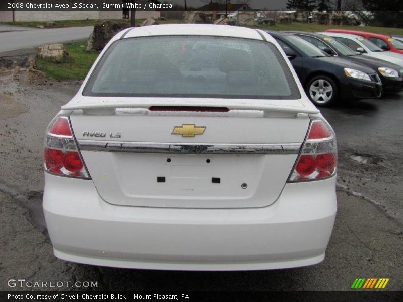 Summit White / Charcoal 2008 Chevrolet Aveo LS Sedan