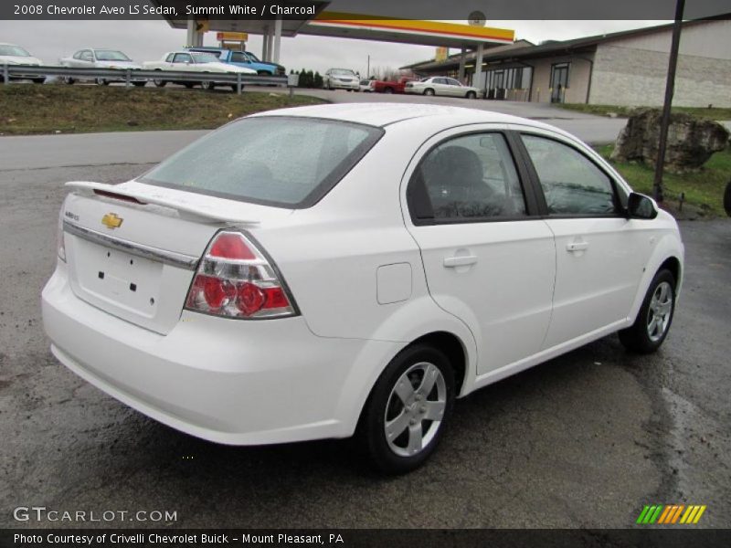 Summit White / Charcoal 2008 Chevrolet Aveo LS Sedan