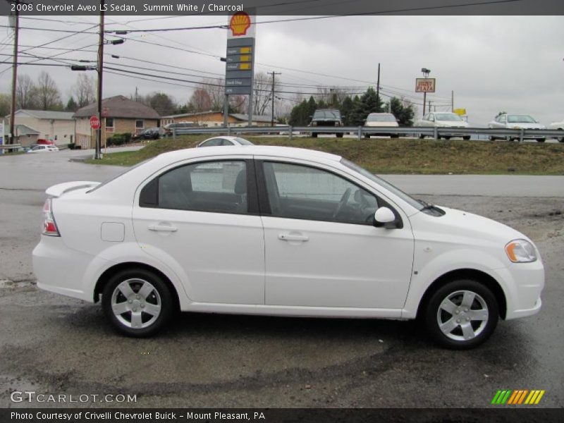 Summit White / Charcoal 2008 Chevrolet Aveo LS Sedan