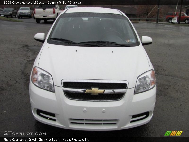 Summit White / Charcoal 2008 Chevrolet Aveo LS Sedan