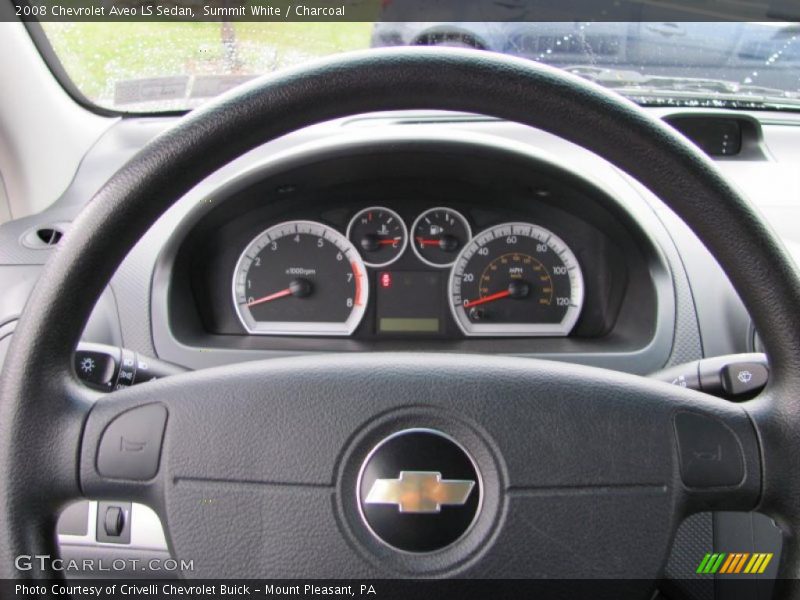 Summit White / Charcoal 2008 Chevrolet Aveo LS Sedan