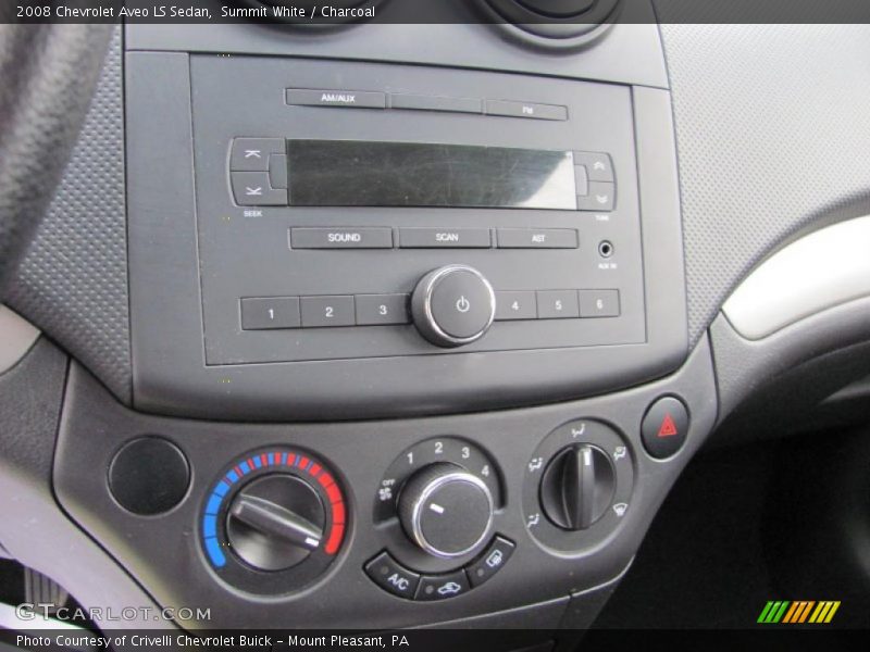 Summit White / Charcoal 2008 Chevrolet Aveo LS Sedan