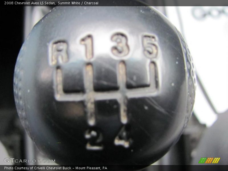 Summit White / Charcoal 2008 Chevrolet Aveo LS Sedan