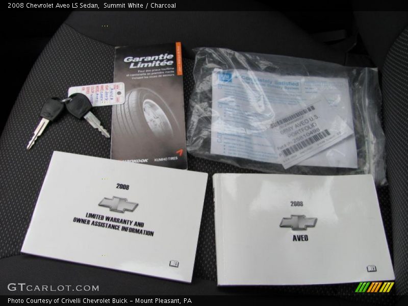 Summit White / Charcoal 2008 Chevrolet Aveo LS Sedan