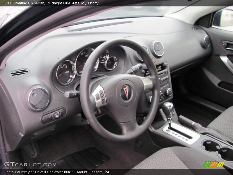 Midnight Blue Metallic / Ebony 2010 Pontiac G6 Sedan