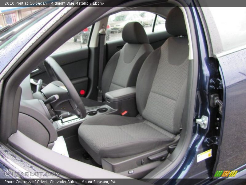 Midnight Blue Metallic / Ebony 2010 Pontiac G6 Sedan