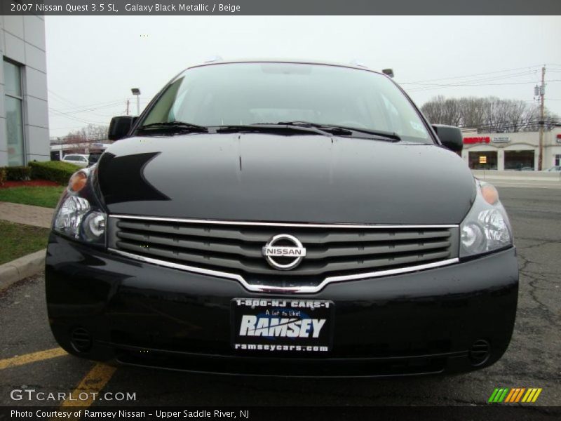Galaxy Black Metallic / Beige 2007 Nissan Quest 3.5 SL
