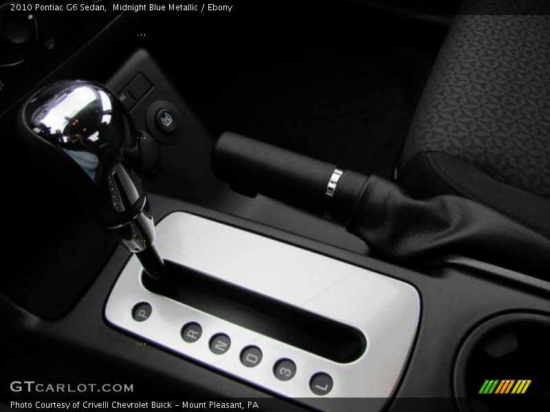 Midnight Blue Metallic / Ebony 2010 Pontiac G6 Sedan