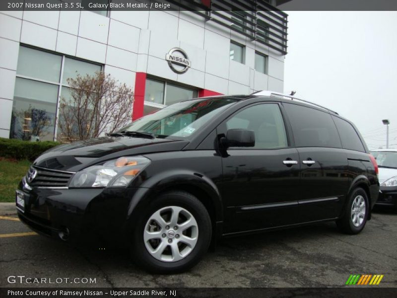 Galaxy Black Metallic / Beige 2007 Nissan Quest 3.5 SL