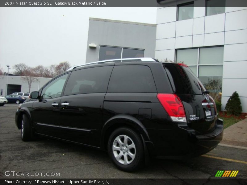 Galaxy Black Metallic / Beige 2007 Nissan Quest 3.5 SL