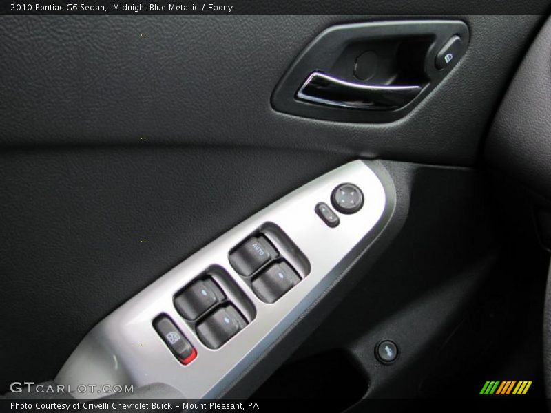 Midnight Blue Metallic / Ebony 2010 Pontiac G6 Sedan