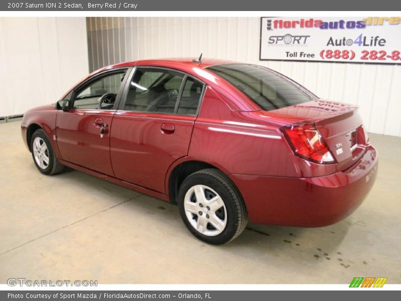 Berry Red / Gray 2007 Saturn ION 2 Sedan