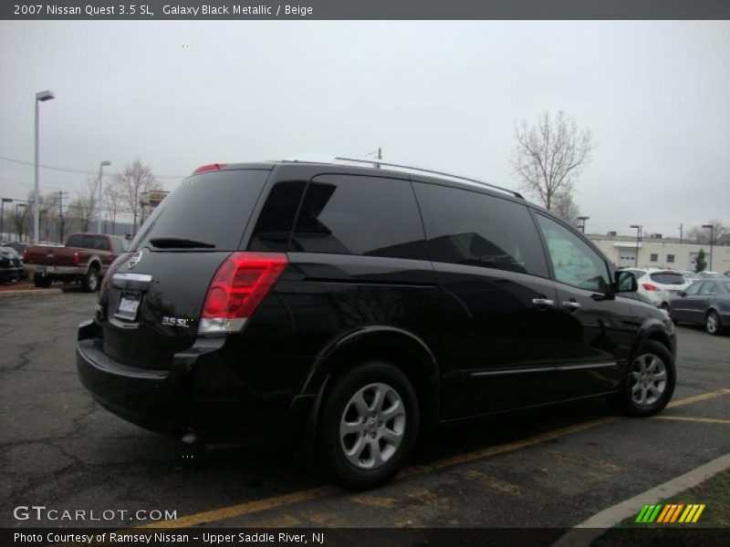 Galaxy Black Metallic / Beige 2007 Nissan Quest 3.5 SL