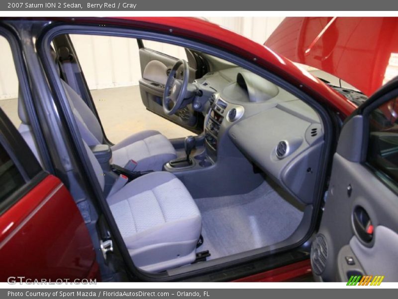 Berry Red / Gray 2007 Saturn ION 2 Sedan