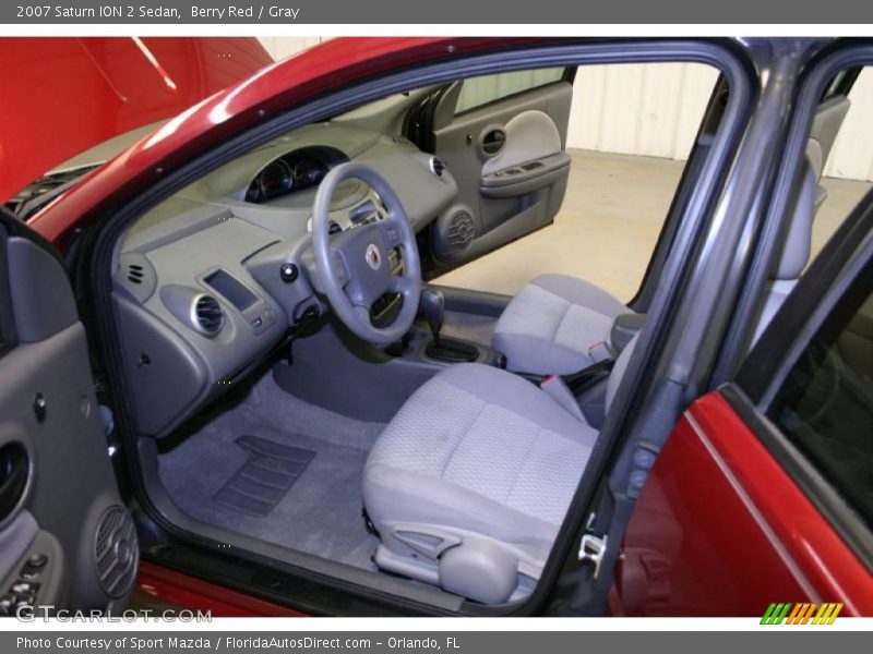 Berry Red / Gray 2007 Saturn ION 2 Sedan