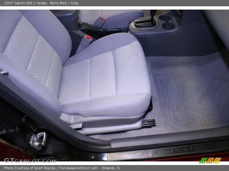 Berry Red / Gray 2007 Saturn ION 2 Sedan