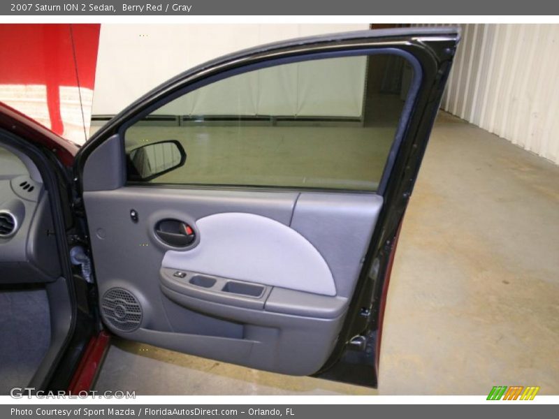 Berry Red / Gray 2007 Saturn ION 2 Sedan