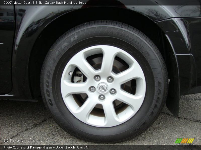 Galaxy Black Metallic / Beige 2007 Nissan Quest 3.5 SL