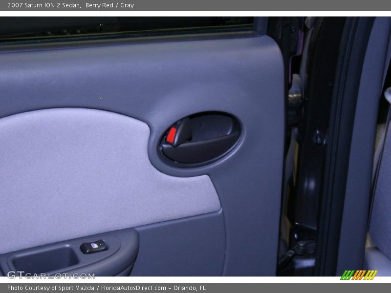Berry Red / Gray 2007 Saturn ION 2 Sedan