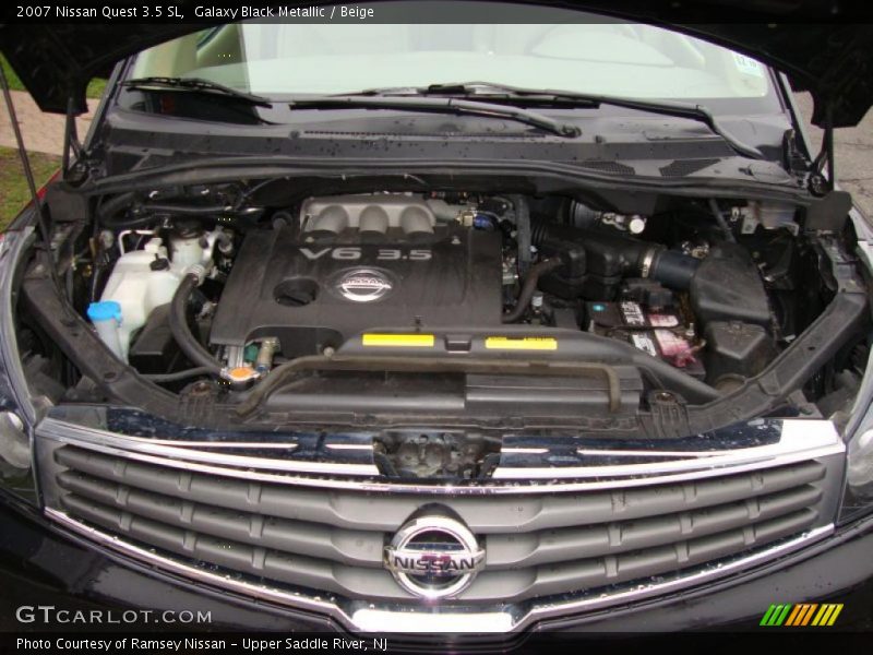 Galaxy Black Metallic / Beige 2007 Nissan Quest 3.5 SL