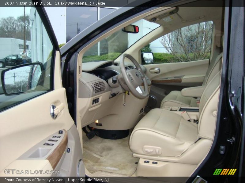 Galaxy Black Metallic / Beige 2007 Nissan Quest 3.5 SL