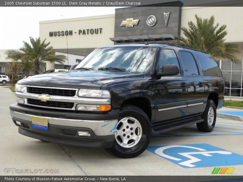 Dark Gray Metallic / Gray/Dark Charcoal 2005 Chevrolet Suburban 1500 LS