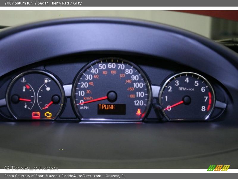Berry Red / Gray 2007 Saturn ION 2 Sedan